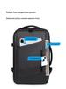 Men's Business Backpack: High-End, Expandable, Large Capacity, Water-Repellent Laptop Bag with Leather Film