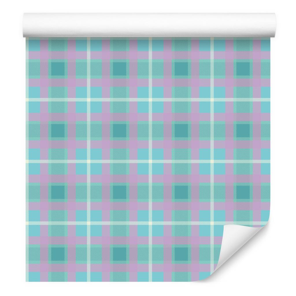 Candy Check Wallpaper Turquoise and Blue for Living Room and Bedroom 50x1000