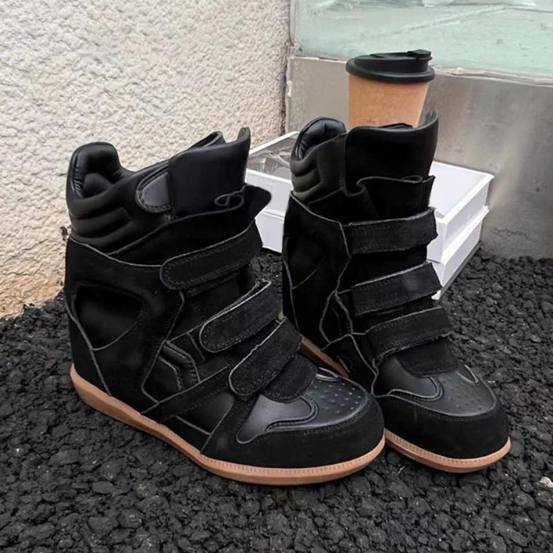 Lässige Sneaker mit dicker Sohle Neue Damen Vielseitige Mode Lässige Schuhe Stilvolles Retro High-Top Design Bequeme Sportschuhe