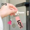 Mini Badminton Keychain Badminton Racket Backpack Accessory Sports Keyring Gifts for Badminton Lover Players