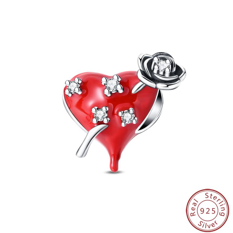 Red Copper Pomegranate Lipstick Apple Ladybug Playing Cards Charms Beads 3Mm Diy Fine Jewelry