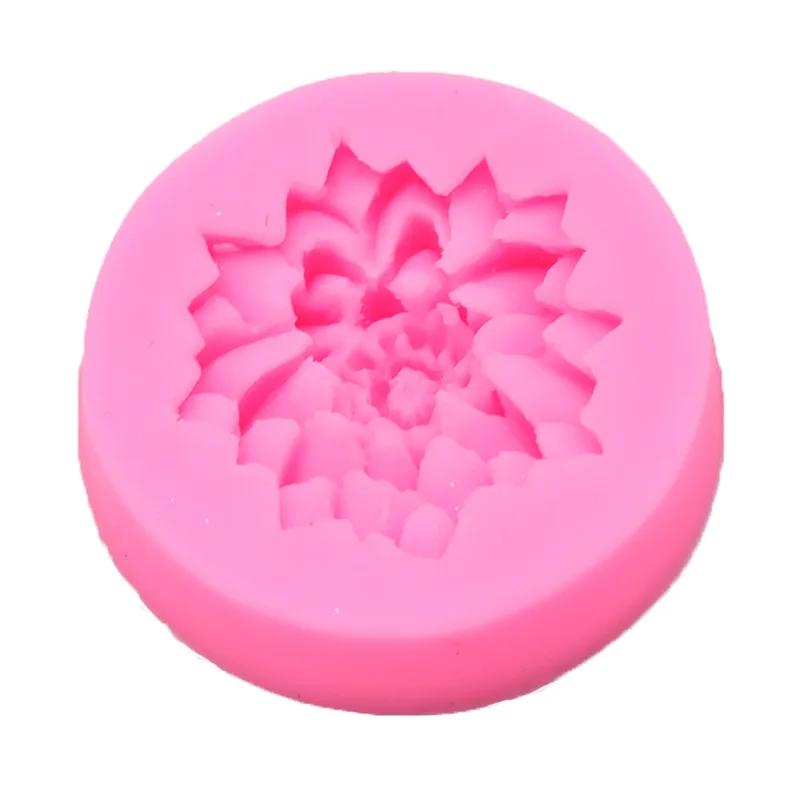 New 3D Lotus Flower Fondant Cake Chocolate Water Lily Sugar Craft Mold Cutter Silicone Tools DIY