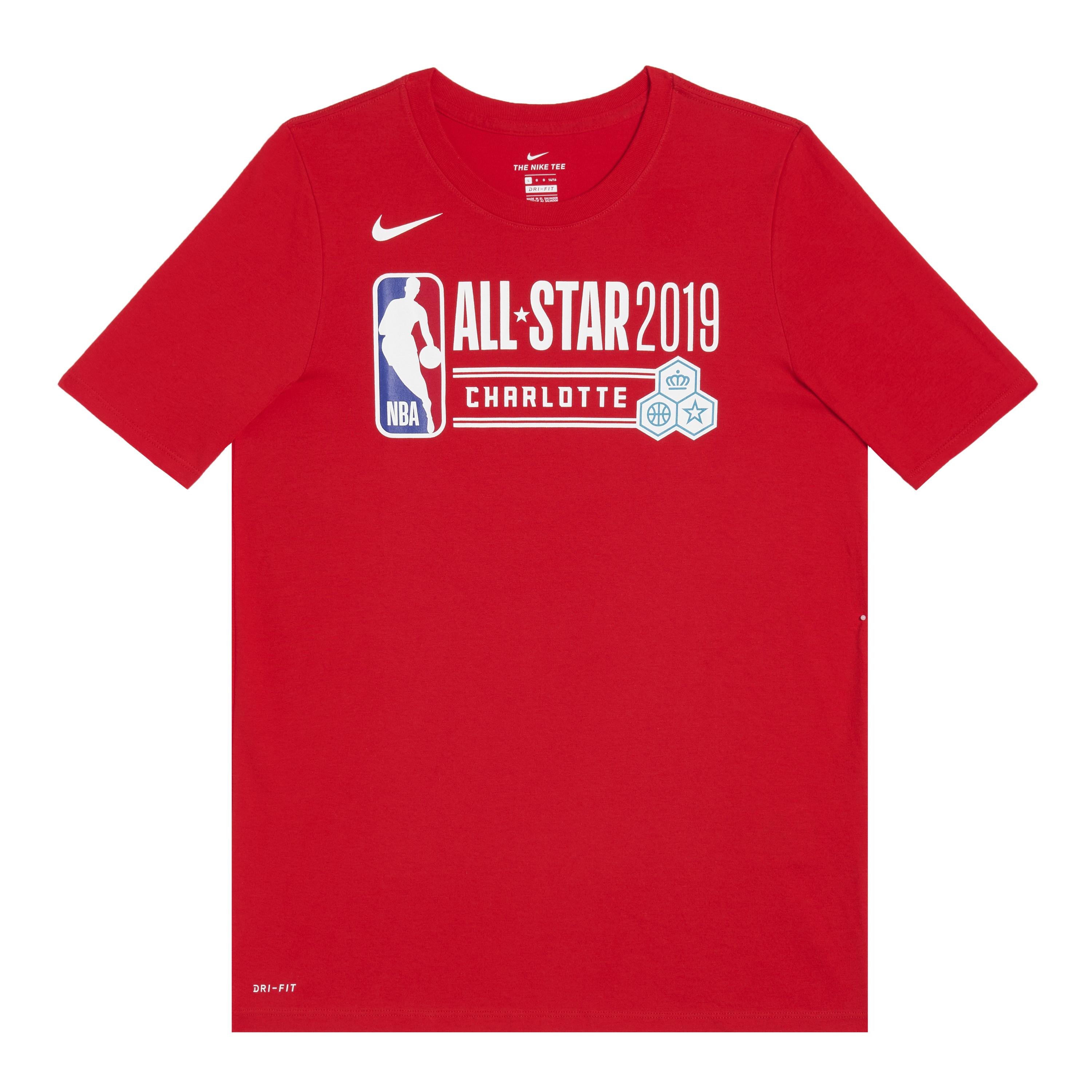 

Nike Футболка NBA All-Star Dri-Fit Шарлотт Детские Топы Красный 3Z2B7BBHJ-ASG S