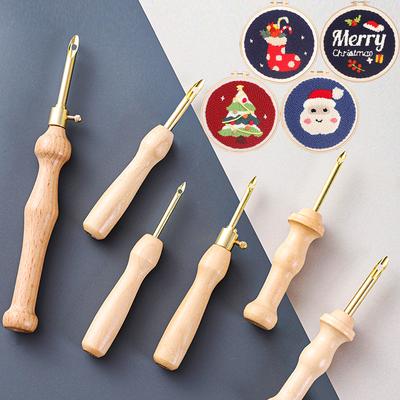 Nakış Delme İğnesi Aracı DIY Sihirli Nakış İğnesi Kalemi Dokuma Çapraz Dikiş Aracı Örgü Dikiş Dikiş Araçları