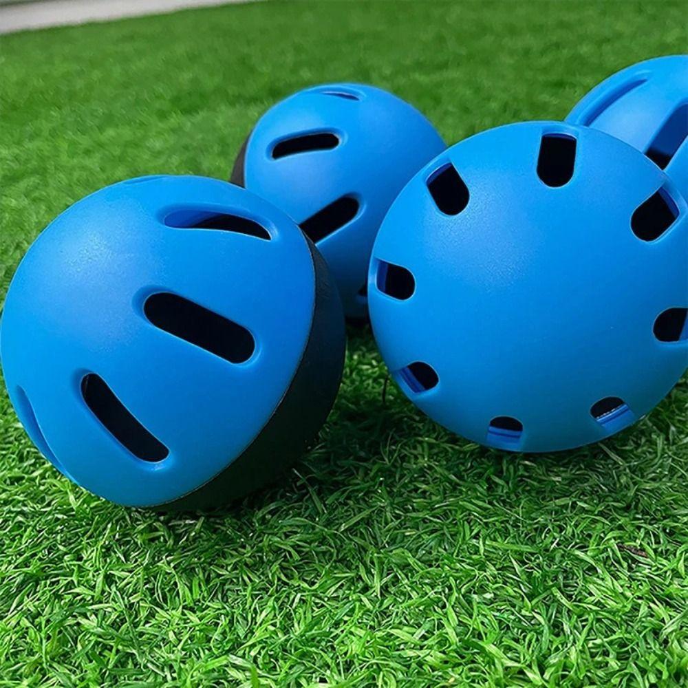 5 PEZZI 74MM Palline Flusso d'Aria Foro Vuoto Palline Morbide Palline da Baseball in Plastica per Allenamento Indoor