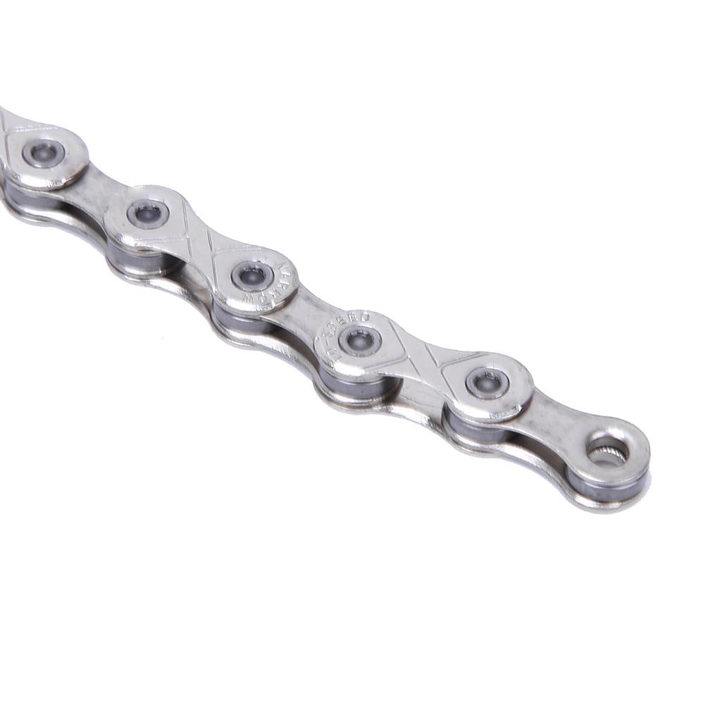 Corrente de Bicicleta de Aço de Qualidade Peça de Reposição Acessório de Ciclismo para Bicicleta de Montanha DobrávelS99 prata (9 velocidades)