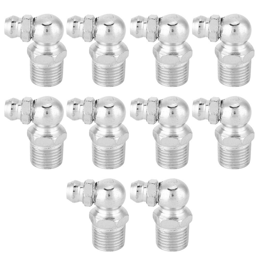 10PCS Metric Thread Grease Nipple Fittings Straight Type Hydraulic Grease Fitting  For Machines