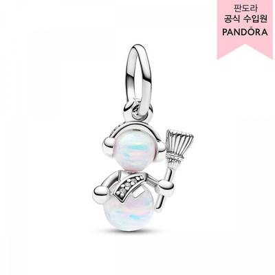 Opalrescent Snowman Dangle Charm 792981c01