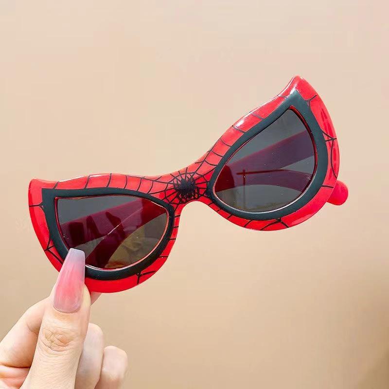 Cartoon Spiderman Kids' Sunglasses - Fun Fashion Posing Glasses for Boys and Girls
