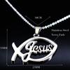 Acier Inoxydable Jésus-Christ Colliers Homme Poisson Chrétien Ichthys Poisson Pendentif Colliers Bijoux Femmes ou Hommes collares N17168B