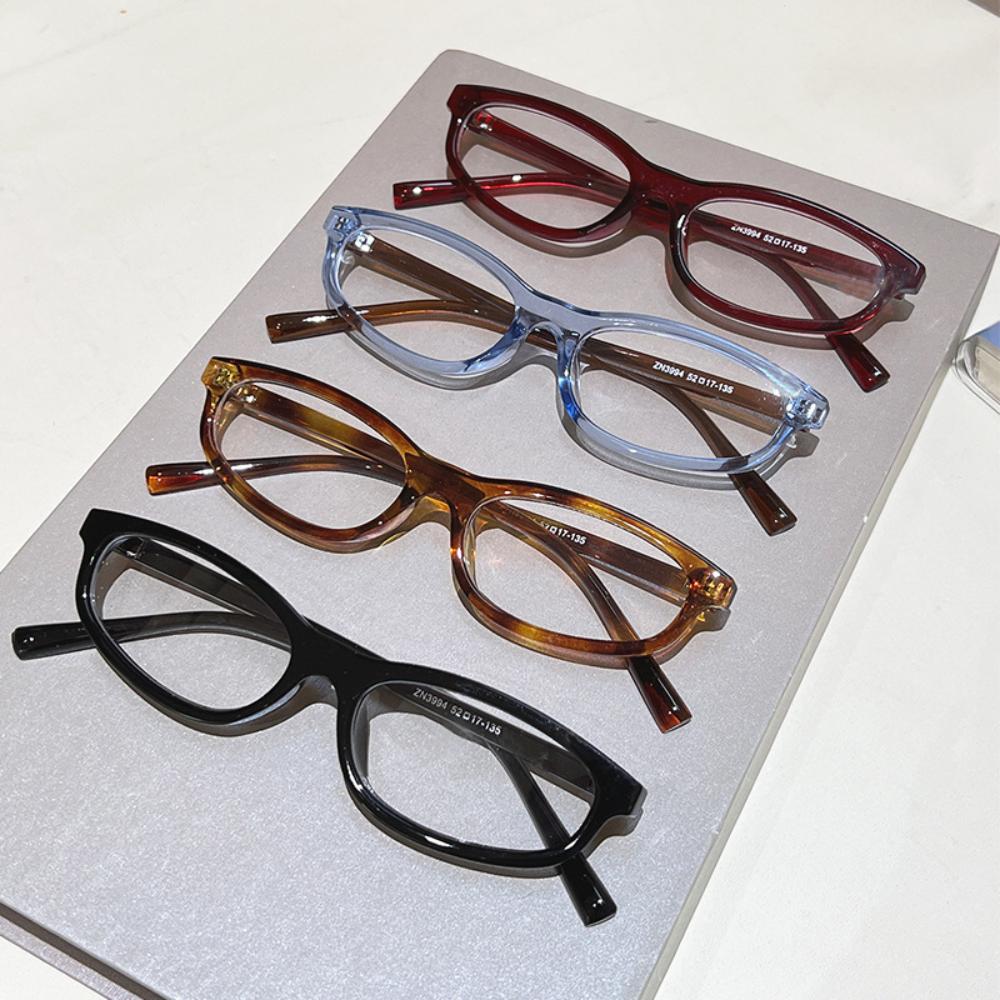 Blue Light Blocking Glasses High-Transmittance Fashion Clear Lens Glasses Small Oval Eyewear Trendy Retro Hip Hop Glasses