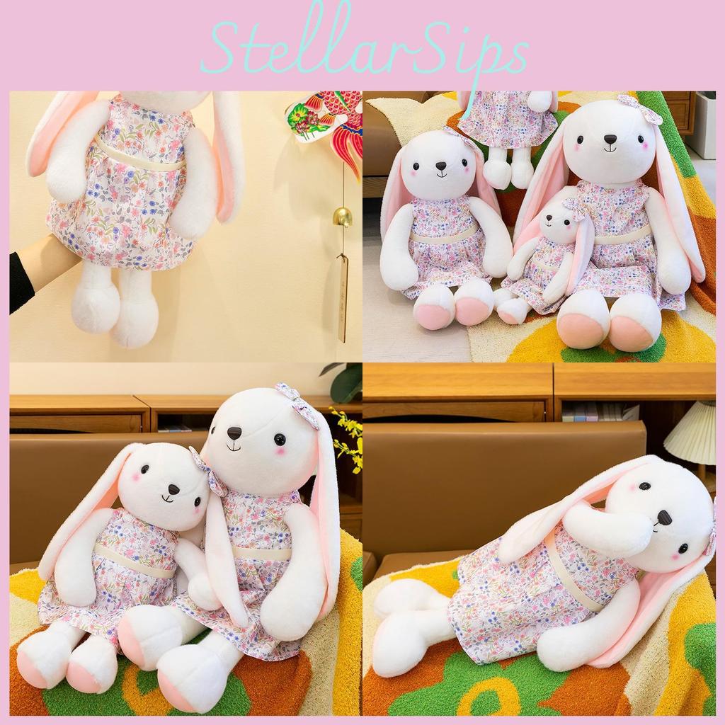 Skirt Floral Cute Rabbit Plush Toy Birthday Gift Children Bed Sleeping Doll