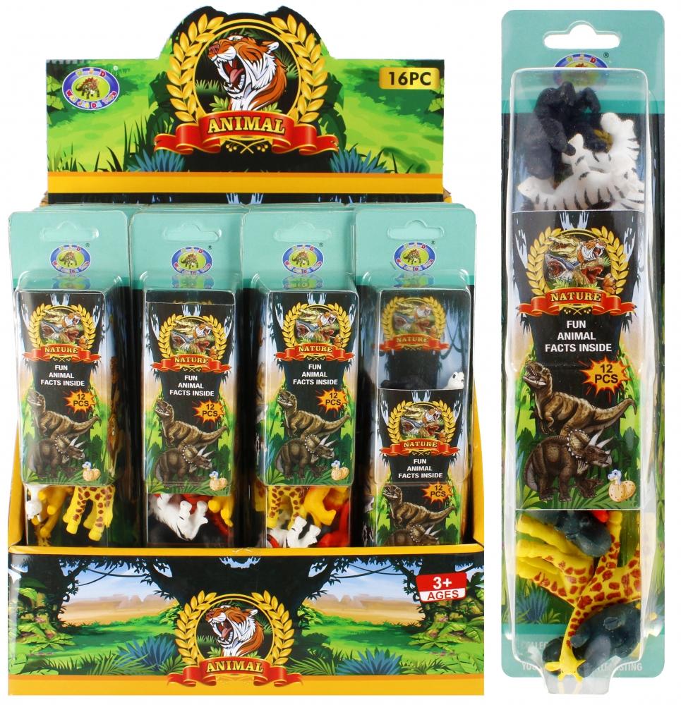 Wilde dieren 12 stuks Mega Creative 524796