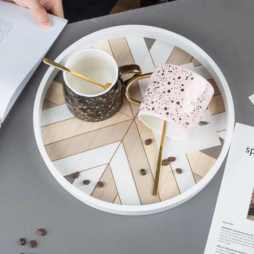 Легкая Роскошь Чашка Керамическая в Горошек Скандинавская Чашка Звезда Ручная Лепка Вогнутая Кружка с Золотыми Брызгами Чернильная Парная Кофейная Чашка