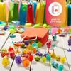36 Jumping Monster Spring Toys Set - Kids Birthday Party Favors, Bouncing Alien Toys for Boys & Girls, Fun Children's Gifts