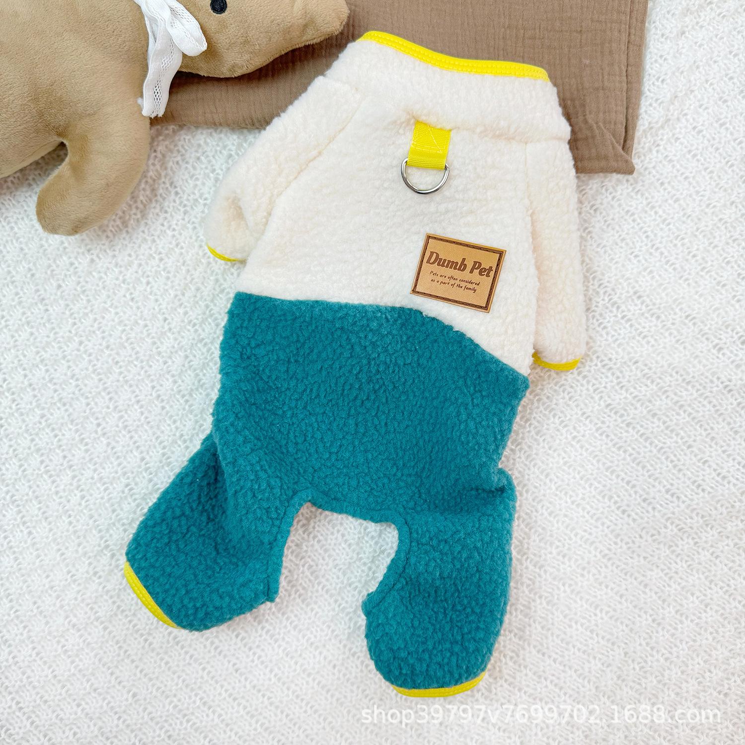 

Термальная одежда для собак на четырех лапах с воротником-стойкой, осенне-зимняя, из бархата из овечьей шерсти, одежда для кошек, товары для питомцев, Тедди Бишон XS