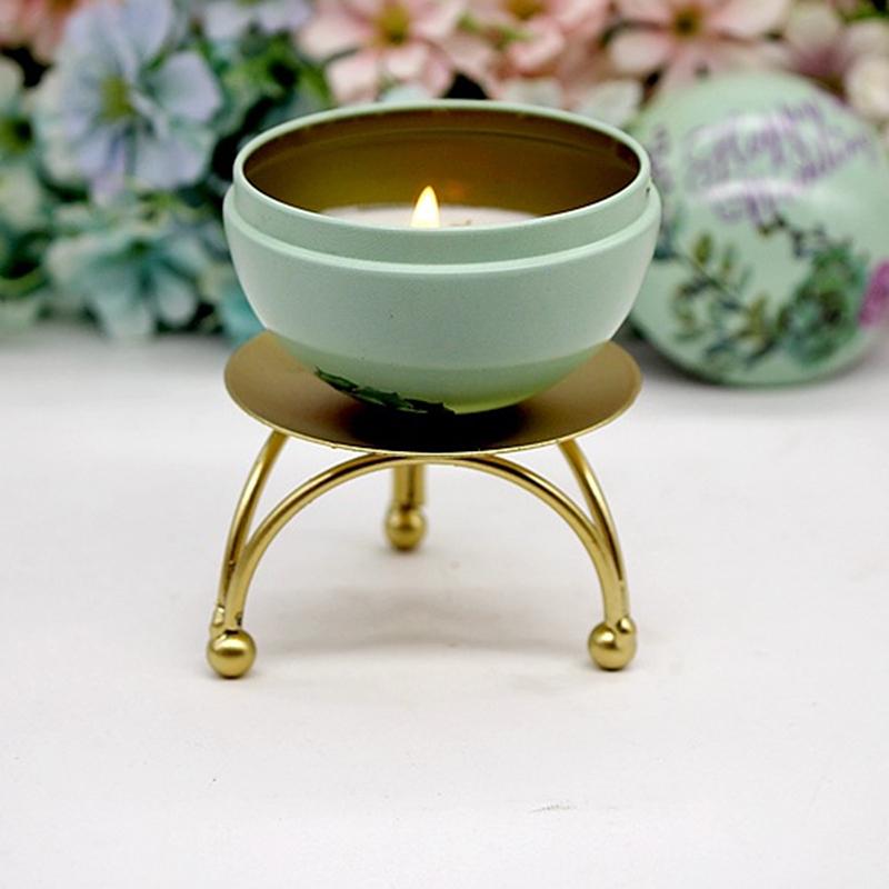 Železné černé pozlacené svícny pro domácí dekoraci svatebních večírků