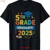 5. Klasse Abschluss 2025 Jahrgang Thema T-Shirt vintage Gewaschen Dehnbar Lässig Weich Stilvoll Bequem streetwear vintage
