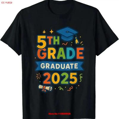 5th Grade Graduation 2025 Class of Theme T Shirt Vintage Washed Stretched Casual Soft Stylish Comfortable Streetwear Vintage