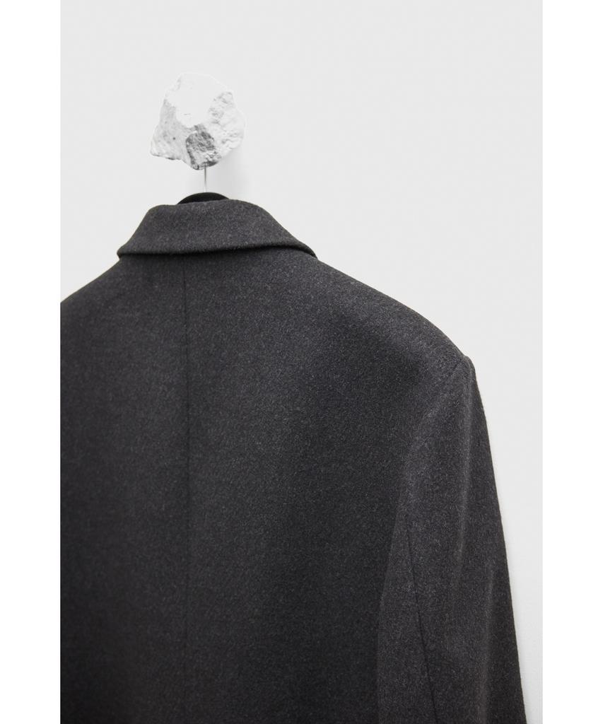 Youth Heavy Wool Half Coat - Charcoal Gray