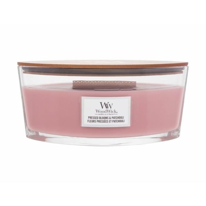 Bougie Parfumée - Woodwick - Blooms &amp; Patchouli - 453.6g - Vegan - Verre