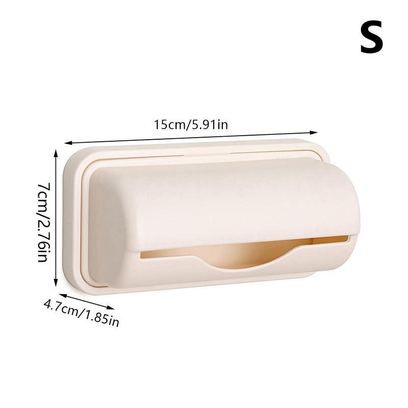 Контейнер для хранения Диспенсер для мусорных пакетов Для кухни Ванной Комнаты Настенный Держатель для продуктовых пакетов Кухонный контейнер для пластиковых пакетов S