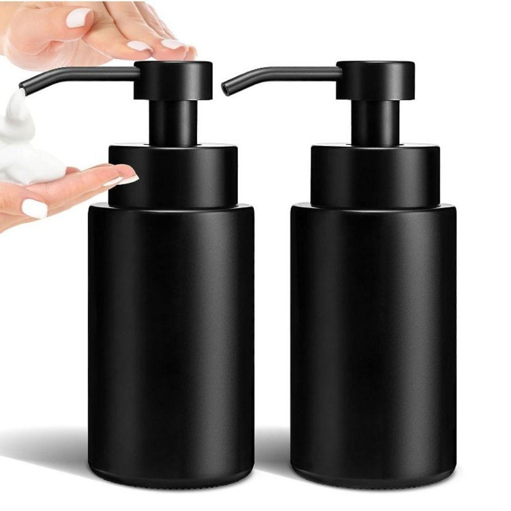 Refillable Hand Soap Dispenser 304 Stainless Steel Pump Foam Lotion Bottle  Bathroom Decor