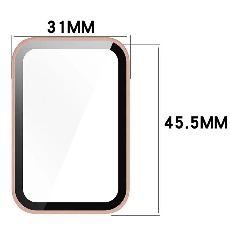 PC-Gehäuse Glas für Honor Band 9 Rundum-Displayschutz Bumper-Schale