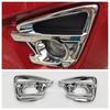 For Mazda CX-5 CX5 2015 2016 ABS Chrome Front Fog Light Cover Trim Foglight Lamp Frame Bumper Strips Car Styling Accessories