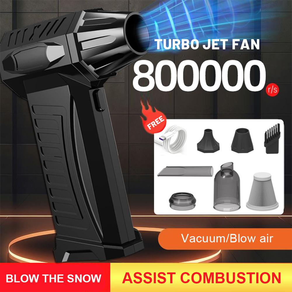 Powerful Jet Blower 10000mAh Battery High Speed Brushless Motor Dust Blower Portable Violent Turbo Fan Car Vacuum Cleaner