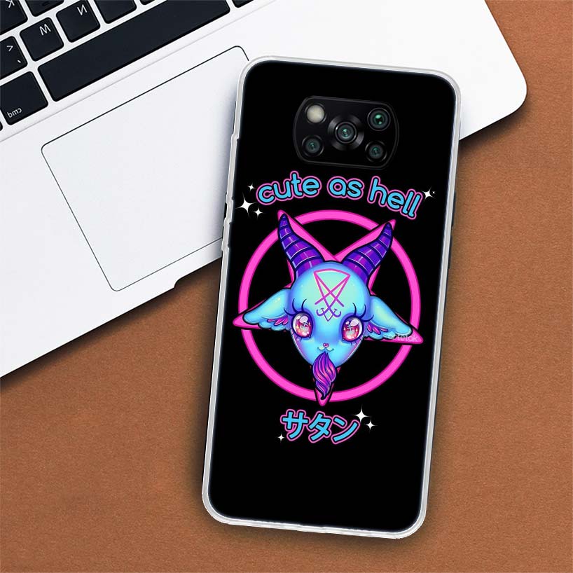 

Милый чехол для телефона «Ад, град, сатана, зло» для Xiaomi Mi 11 Lite 11i 12X 12 9 8 11T 10T 9T Pro 10 5X 6X Ultra 5G, чехол Xiaomi Mi 12 Pro