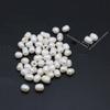 20Pcs White Natural Pearls with Big Hole, Luxury Elegant Rice Shape Loose Beads for DIY Necklace Bracelet Anklet Earrings Accessories, Jewelry Making