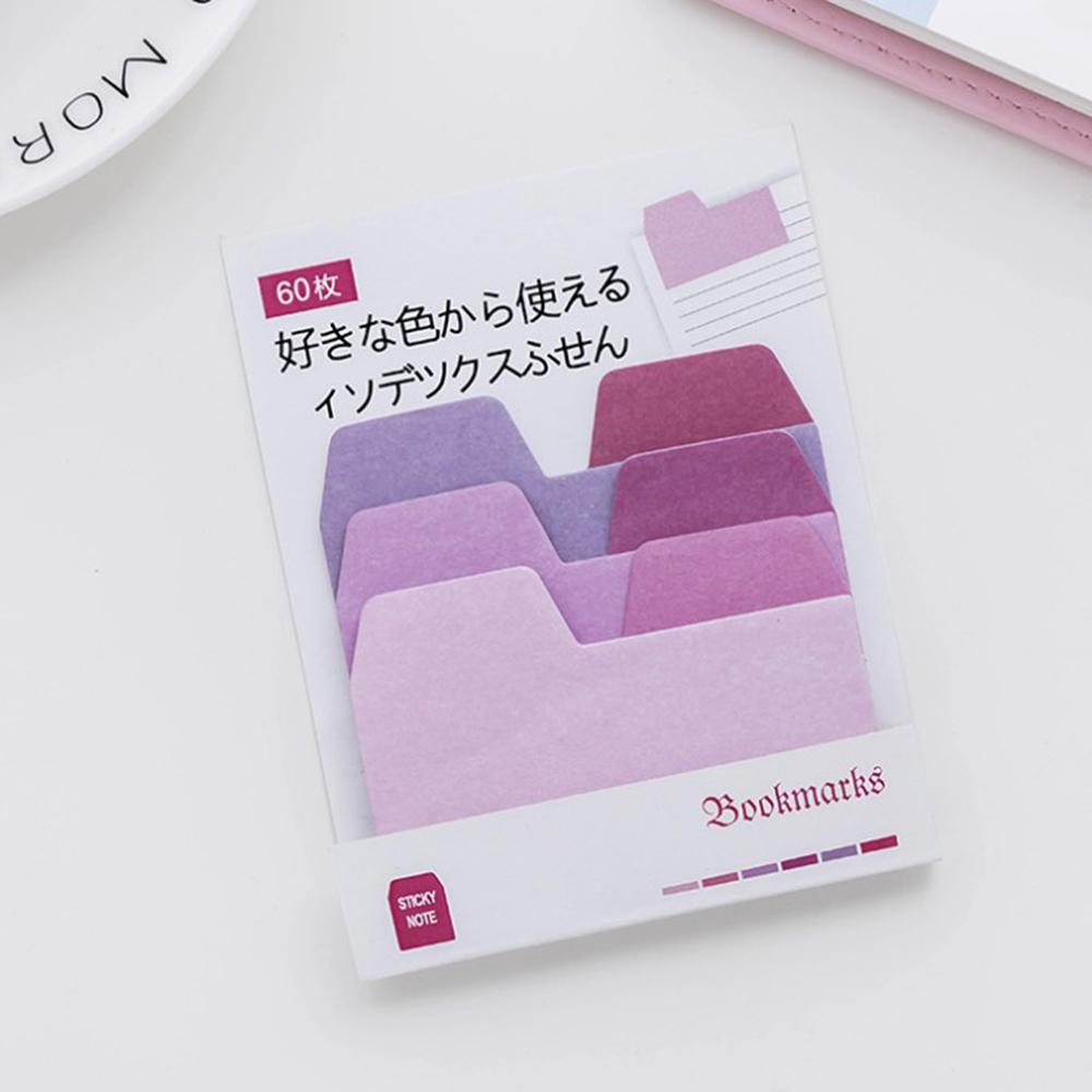 

1 шт. клейкая симпатичная освежающая градиентная многоцветная заметка блокнот для заметок офис школьные принадлежности канцелярские наклейки