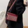 Women's Small Square Bag With Diamonds Shoulder Crossbody Bag