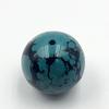 Pendente Grande in Porcellana da 14mm Fiore Wulan Turchese Perla Buddista Hubei Filo di Ferro Turchese