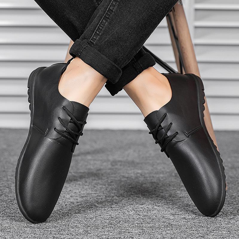 Модные мужские туфли на шнуровке — фото 5