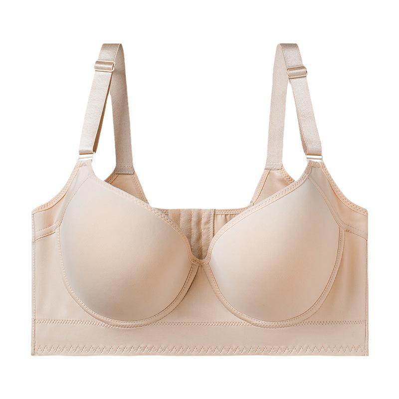 Plus Size Seamless Support Bra: Anti-Sag, 8-Row Adjustable, Shaping, Side Support for Women
