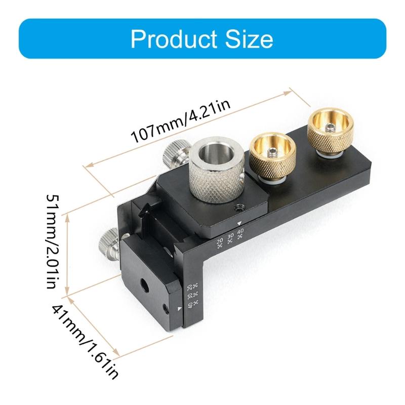Aluminum Extrusion Positioning Drill Guide For Construction Furniture Assembly And Mechanical Projects