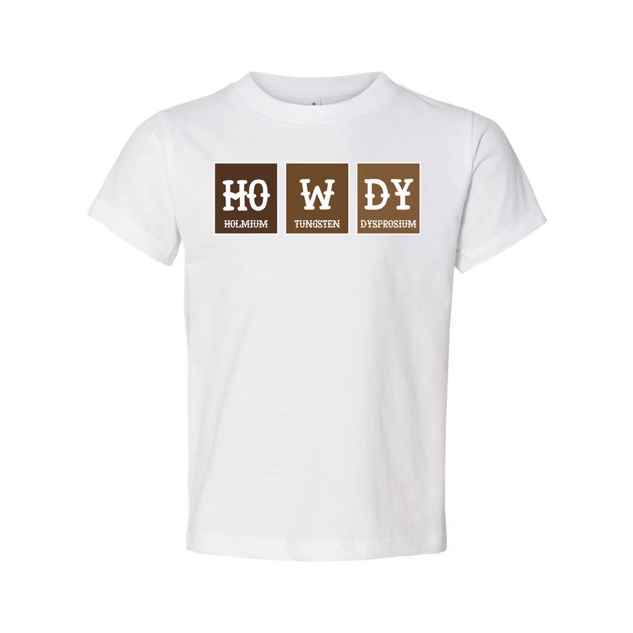 

Howdy Elements T Shirt With Ho W Dy Periodic Table Blocks Chemistry Design For S 4XL