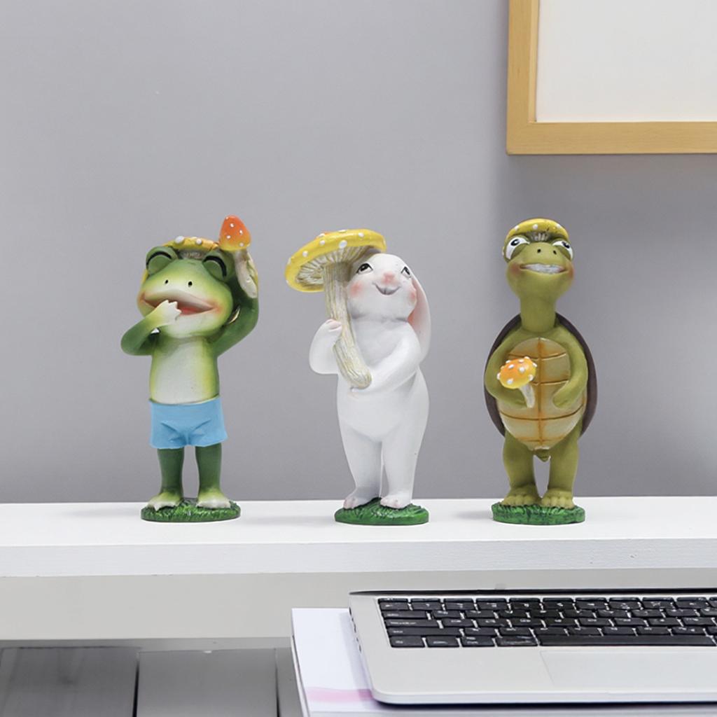 Outdoor Cute Animal Ornaments in Gardens