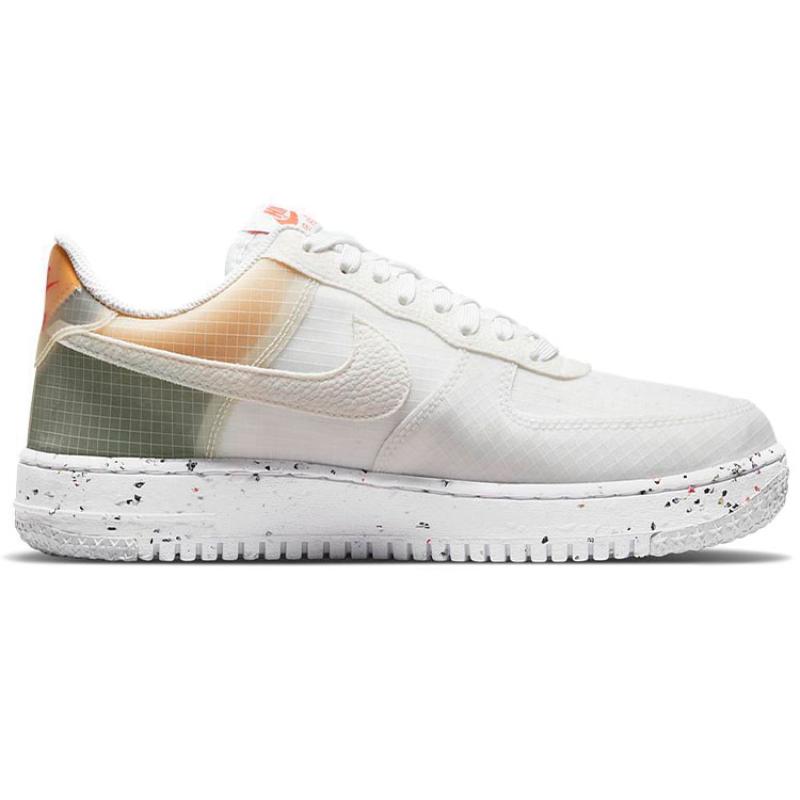 Nike Air Force 1 Low Crater White Orange Sneakers DH2521-100