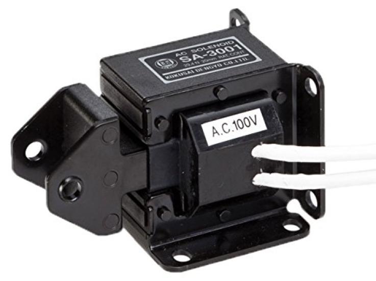

Kokusai Electric AC solenoid 100V Pull type Suction force Stroke 20mm SA-3001 29.4N
