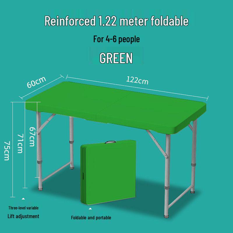 Portable Rectangular Folding Table - Simple Study, Computer Desk, or Outdoor Dining