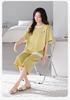 Women's Summer Modal Short Sleeve & Capri Home Set - Plus Size, Casual Ice Silk Cool Feel