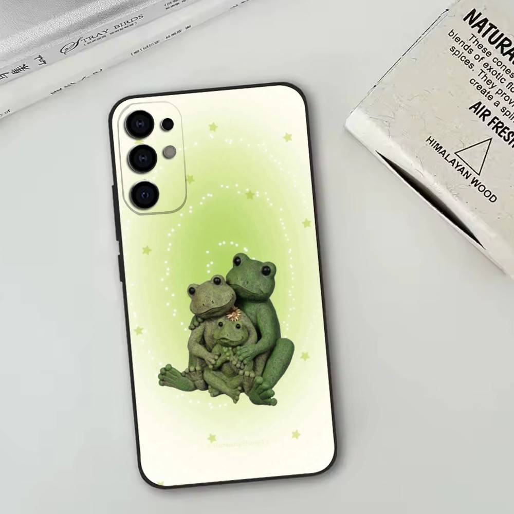 

Funny Frogs Phone Case For Samsung S25,S24,S21,S22,S23,S30,Ultra,S20,Plus,Fe,Lite,Note,10,Black Cover Samsung S24Plus