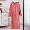 Mood Talvised Naiste Öösärgid Jacquard Kleit Öökleit Lahtine ühevärviline Paksendatud Flanell Magamisriided Koduriided