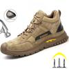 Scarpe antinfortunistiche da uomo, scarpe da lavoro con punta in acciaio, stivali antiforatura indistruttibili, scarpe antinfortunistiche, stivali da lavoro da uomo, scarpe protettive di sicurezza