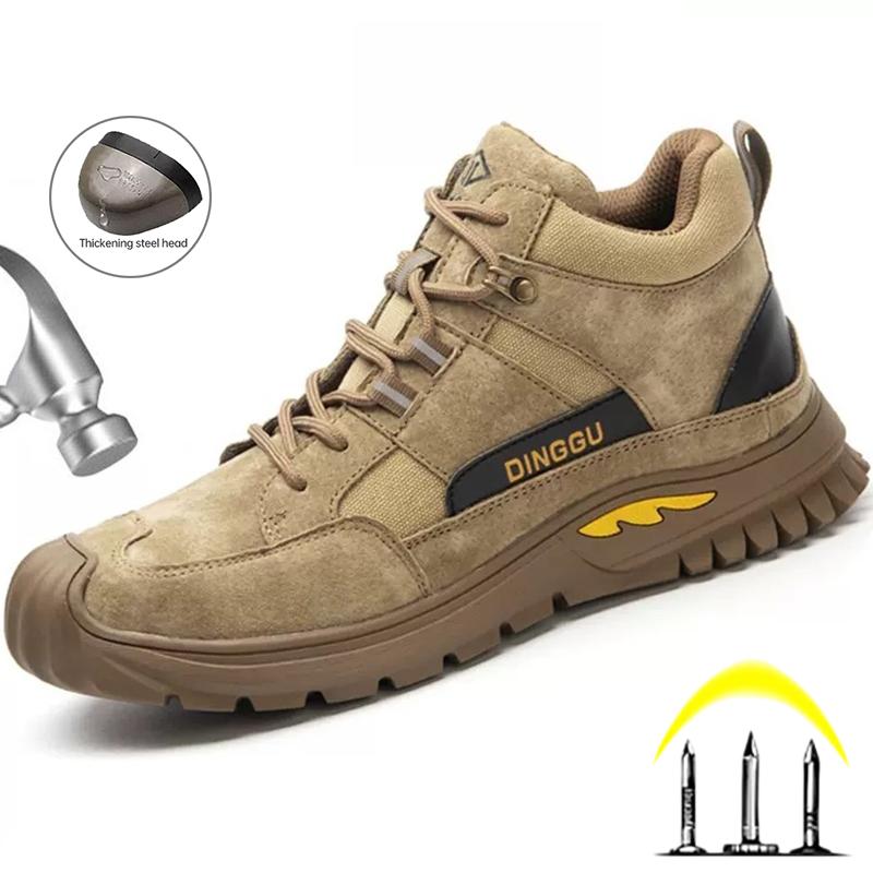 Scarpe antinfortunistiche da uomo, scarpe da lavoro con punta in acciaio, stivali antiforatura indistruttibili, scarpe antinfortunistiche, stivali da lavoro da uomo, scarpe protettive di sicurezza