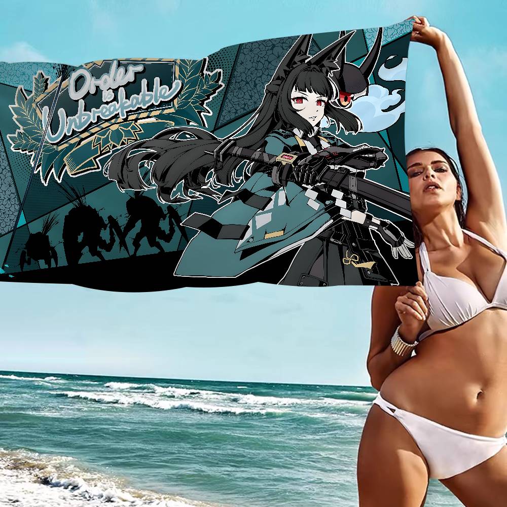 Zenless Zone Zero Hoshimi Miyabi Microfiber Beach Towel Absorbent Quick Dry Soft Yoga Swimming Resort Mountain Climbing Towel