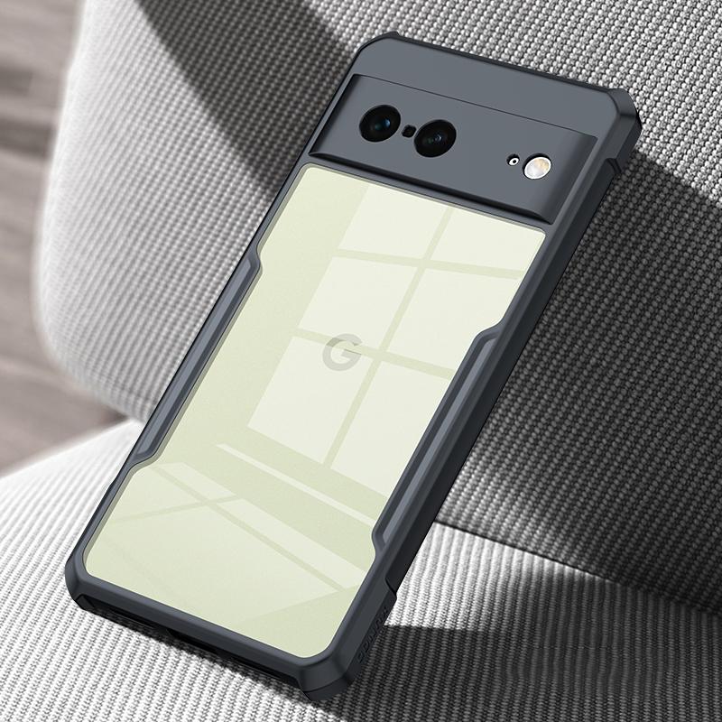 

XUNDD For Google Pixel 7 5G Acrylic+TPU Phone Case Shockproof Scratch-resistant Mobile Phone Back Cover Black